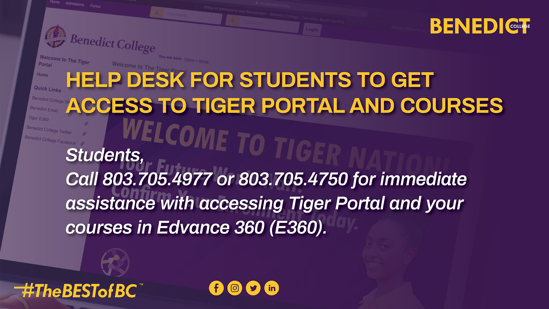 Home Main View Home to The Tiger Portal